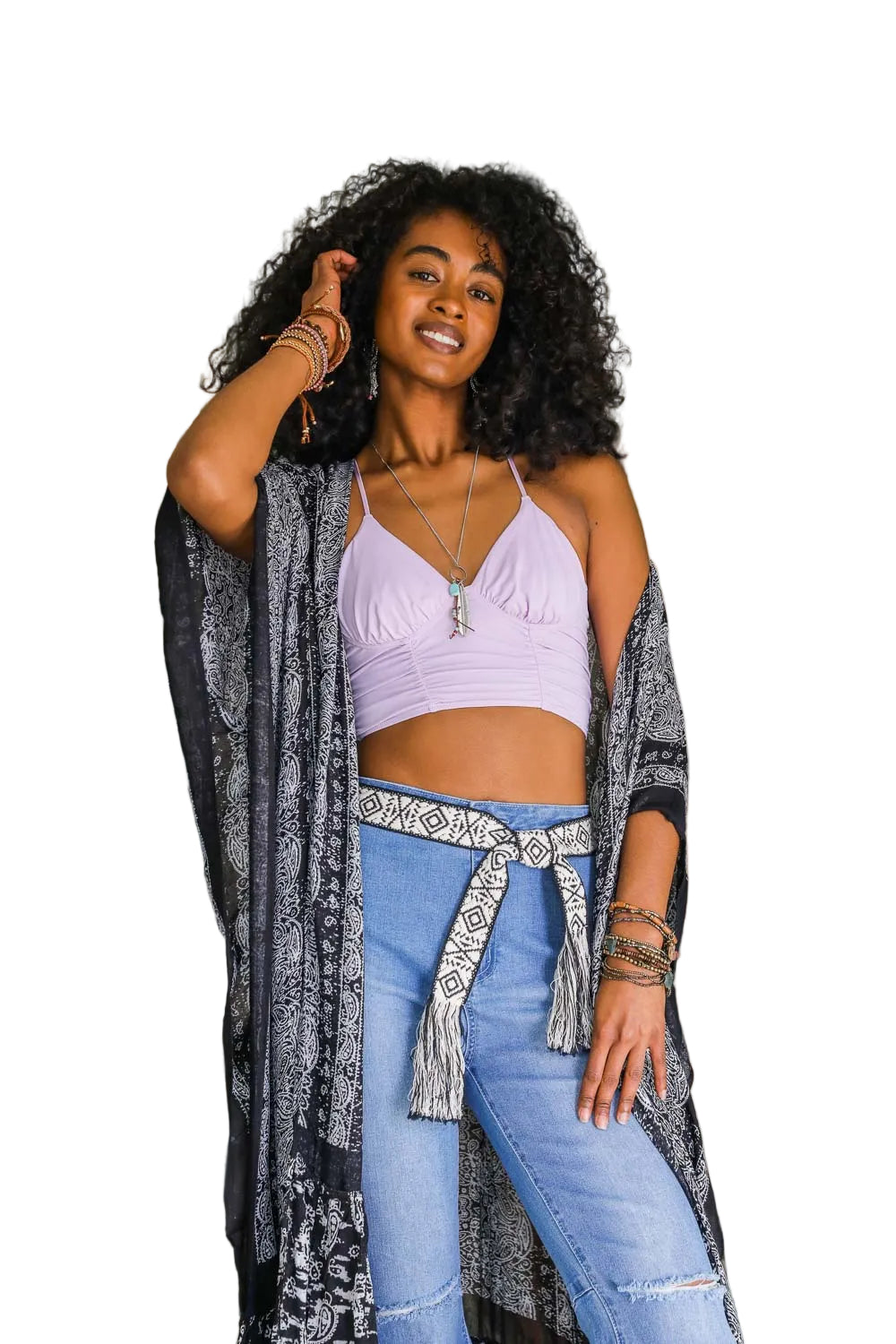 Paisley Free Flow Kimono