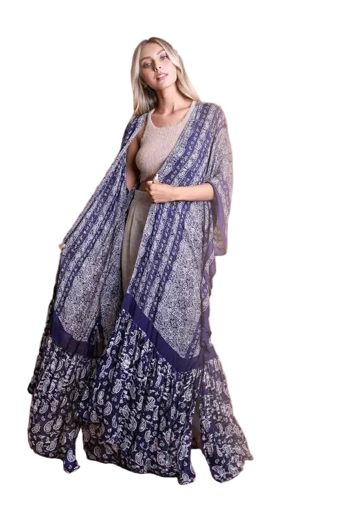 Paisley Free Flow Kimono