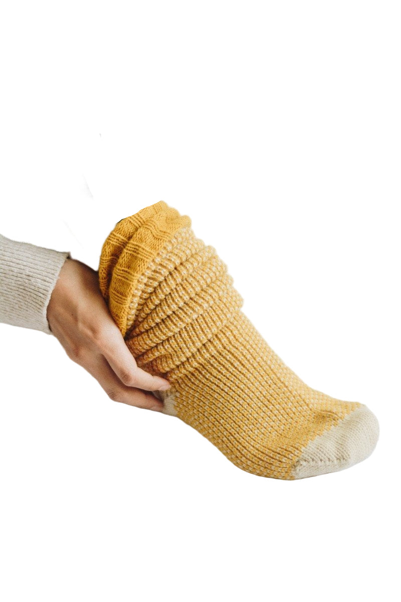 Cozy Ribbed Knit Lounge Socks