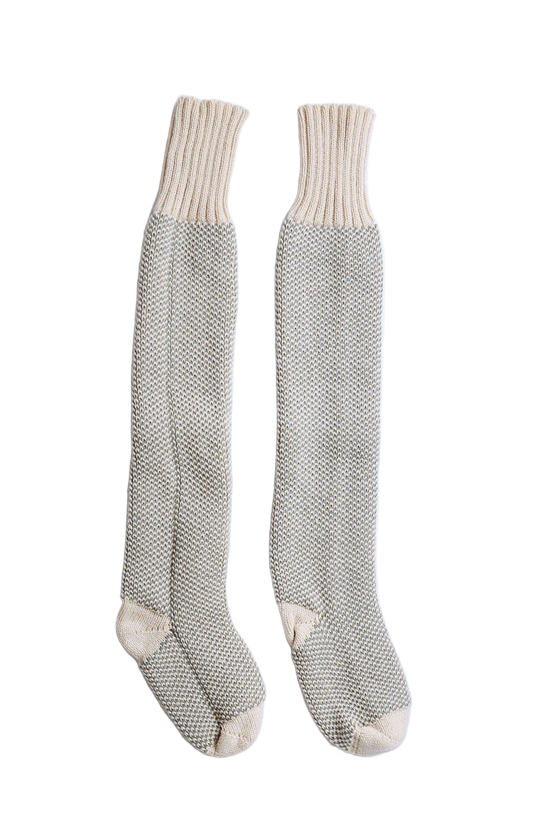 Cozy Ribbed Knit Lounge Socks
