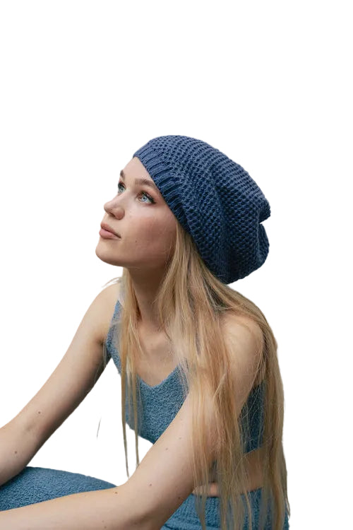 Slouch Waffle Knit Beanie