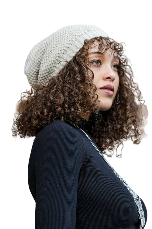 Slouch Waffle Knit Beanie