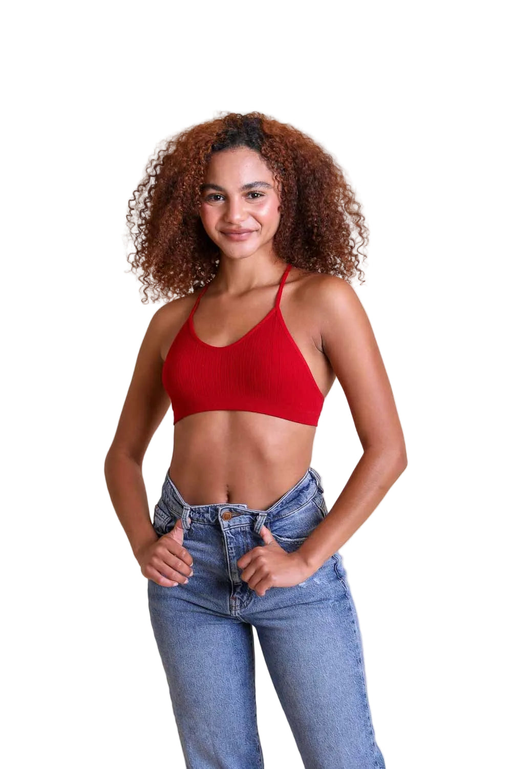 Tattoo Back Bralette – Seamless Design with Mesh Detail