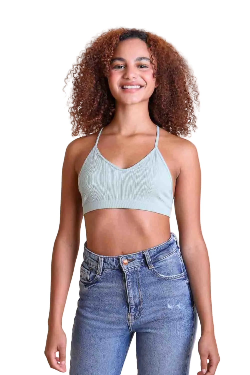 Tattoo Back Bralette – Seamless Design with Mesh Detail