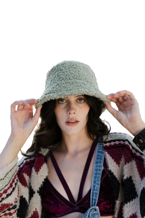 Teddy Suede Combo Reversible Bucket Hat