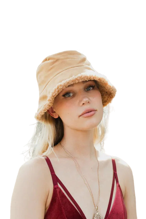 Teddy Suede Combo Reversible Bucket Hat