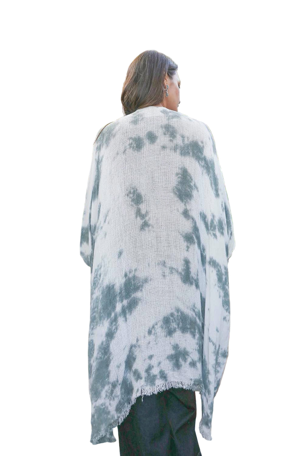 Festive Tie-Dye Kimono