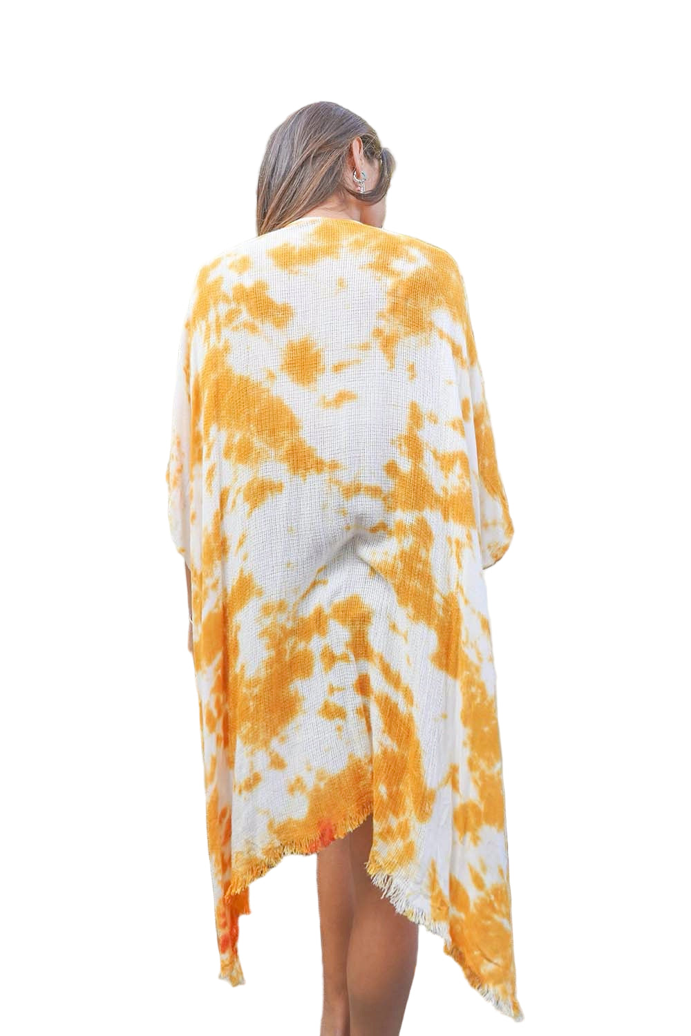 Festive Tie-Dye Kimono