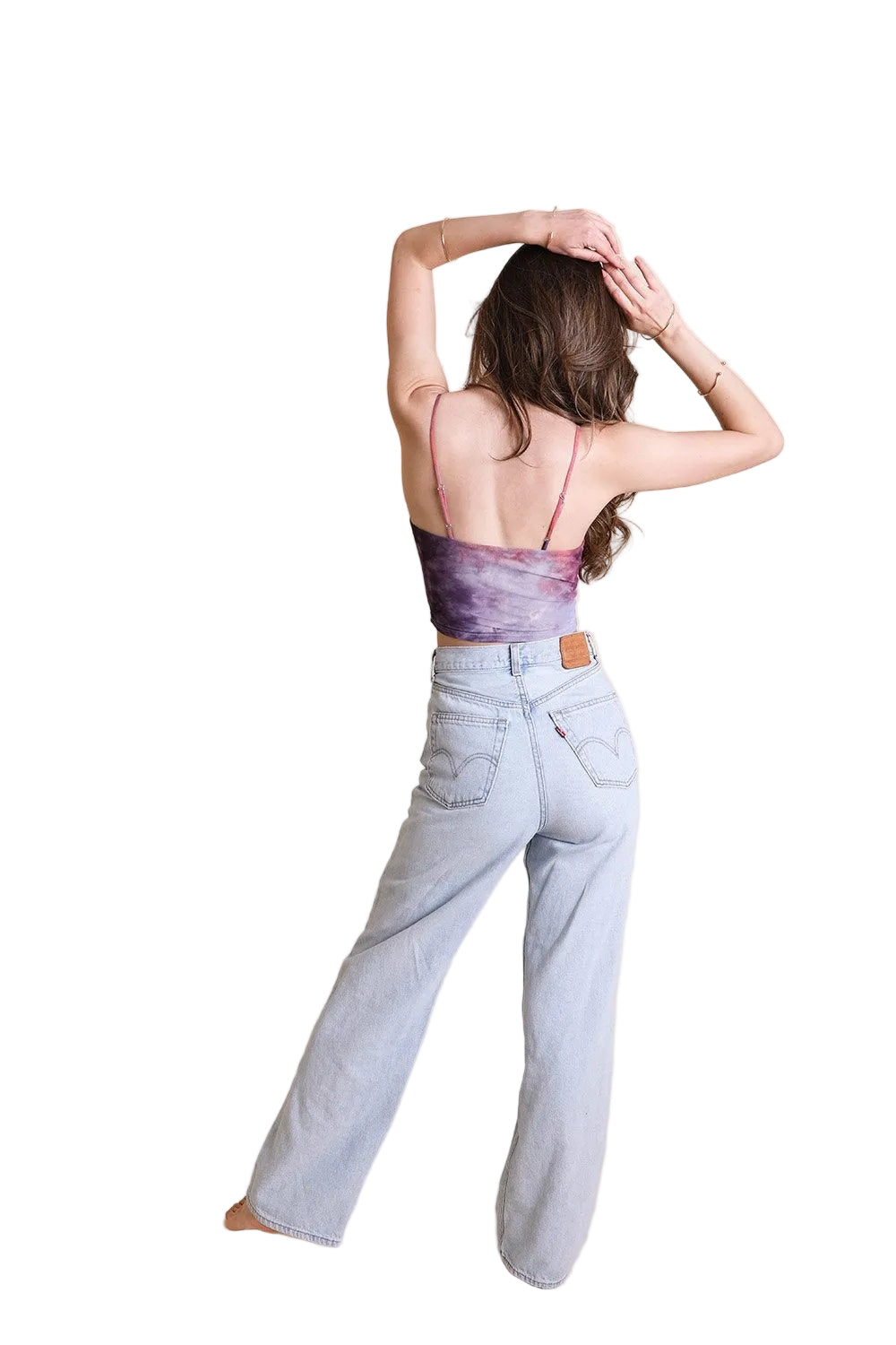 Tie Dye Mesh Keyhole Brami
