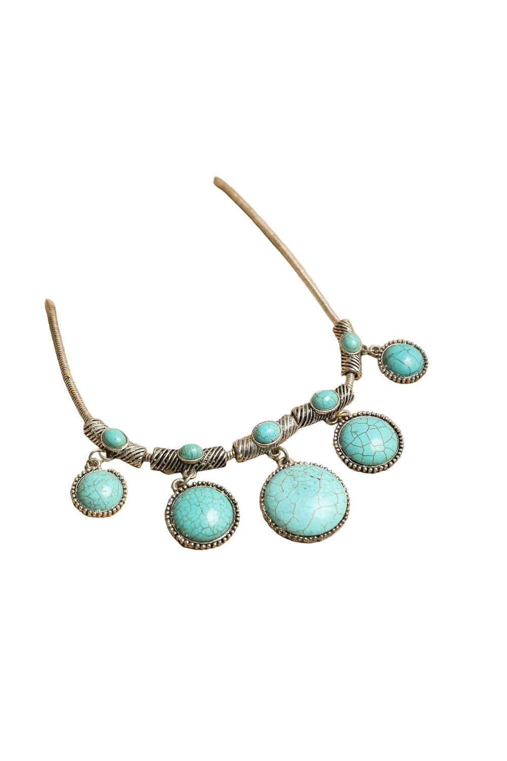 Turquoise Charm Link Necklace