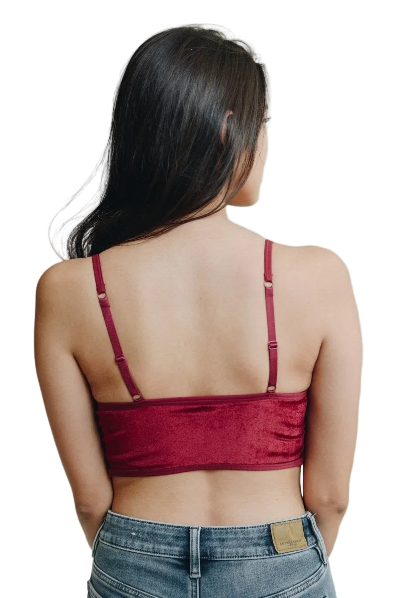 Velvet Lace Half Cami