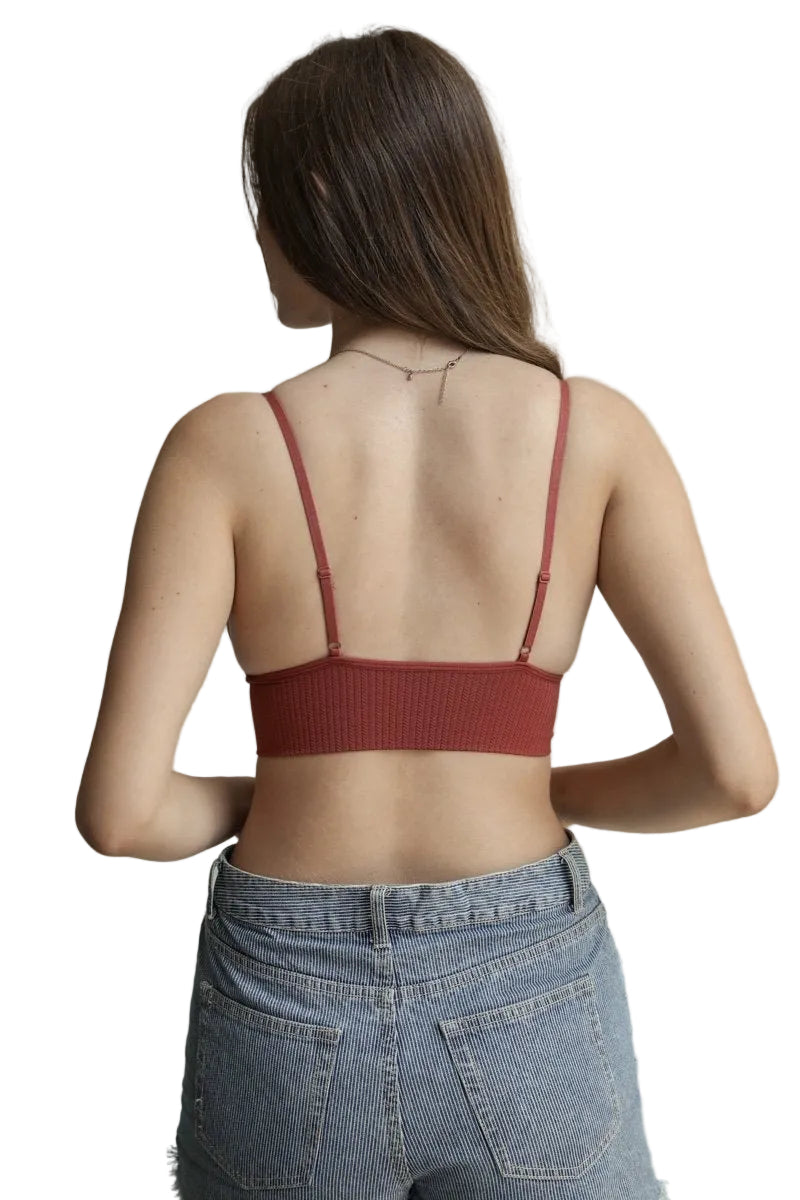 Waistband Loop Lace Brami – Feminine Stretchy Cami Top