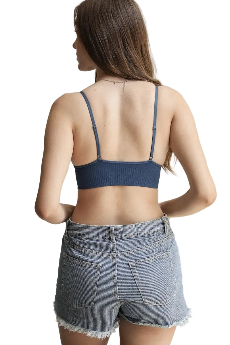 Waistband Loop Lace Brami – Feminine Stretchy Cami Top