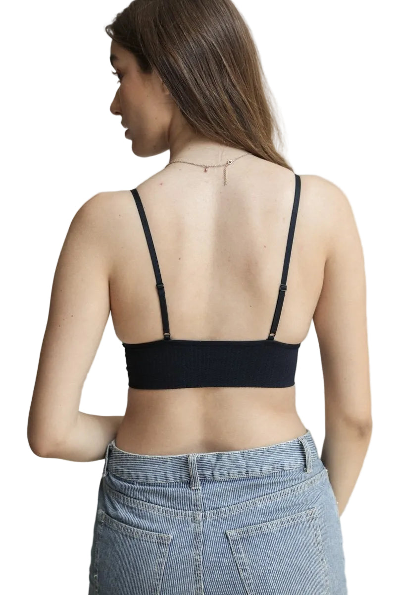 Waistband Loop Lace Brami – Feminine Stretchy Cami Top