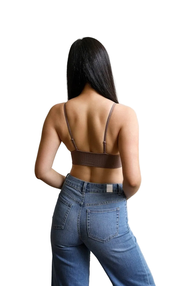 Waistband Loop Lace Brami – Feminine Stretchy Cami Top