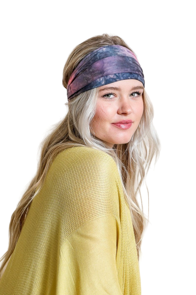 Wide Tie-Dye Headband