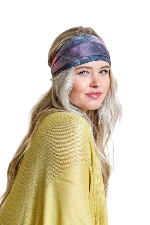 Wide Tie-Dye Headband